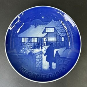 Vintage Bing & Grondahl‎ (B&G) Christmas Plate, "Country Christmas" 1973, #9073